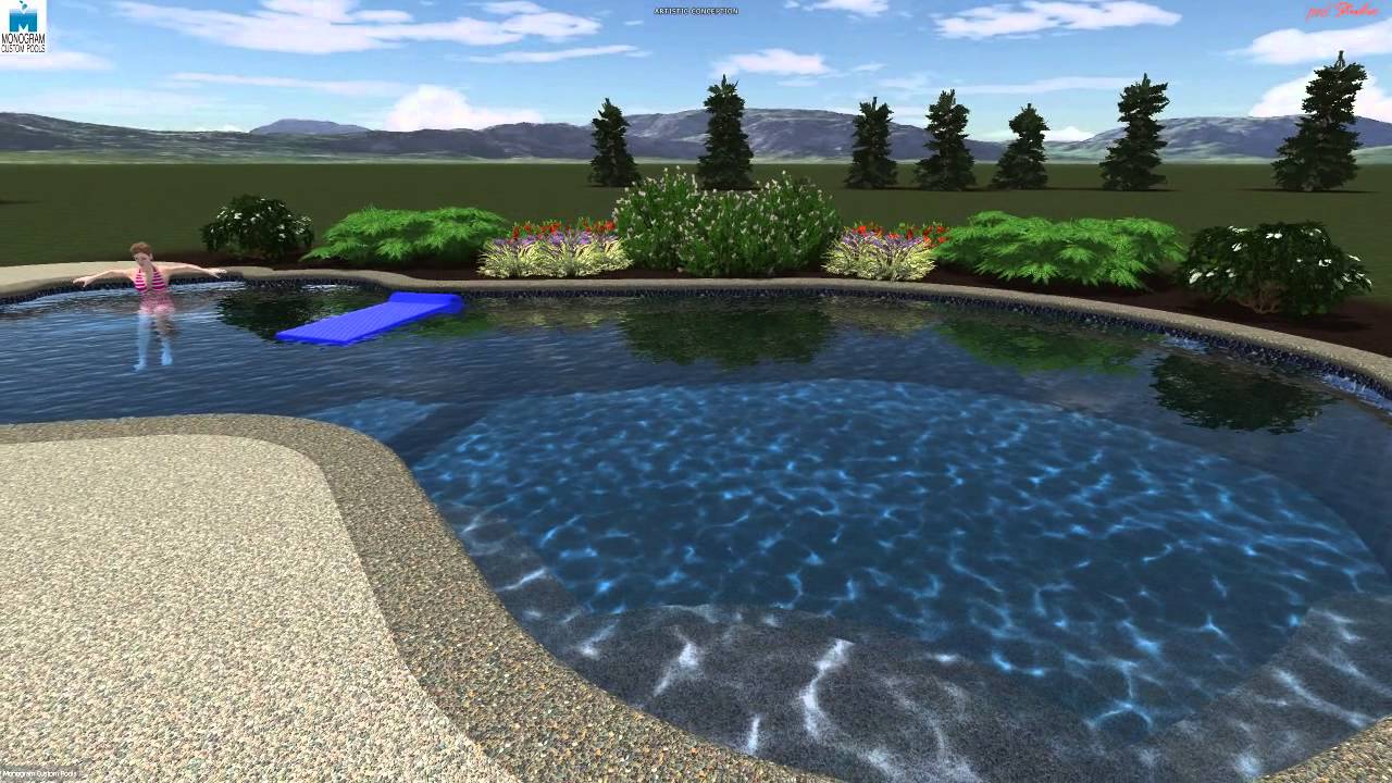 3d pool design by Monogram Custom Pools in Lehigh and Bucks County, PA ...
