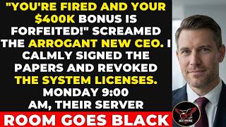New Owner Fired Me to Cut Costs โ The Next Day, My Personal Clause Evicted 70% of Their Revenue