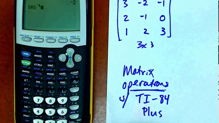 Matrix Operations with TI84