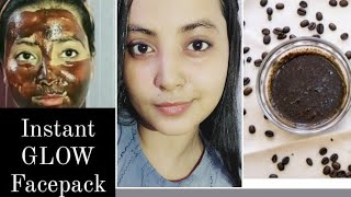 COFFEE FACEPACK|COFFEE FACEMASK| INSTANT GLOW