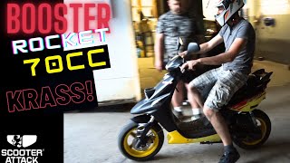 : MBK Booster 70cc STAGE6 SportPro Antrieb + TESTFAHRT