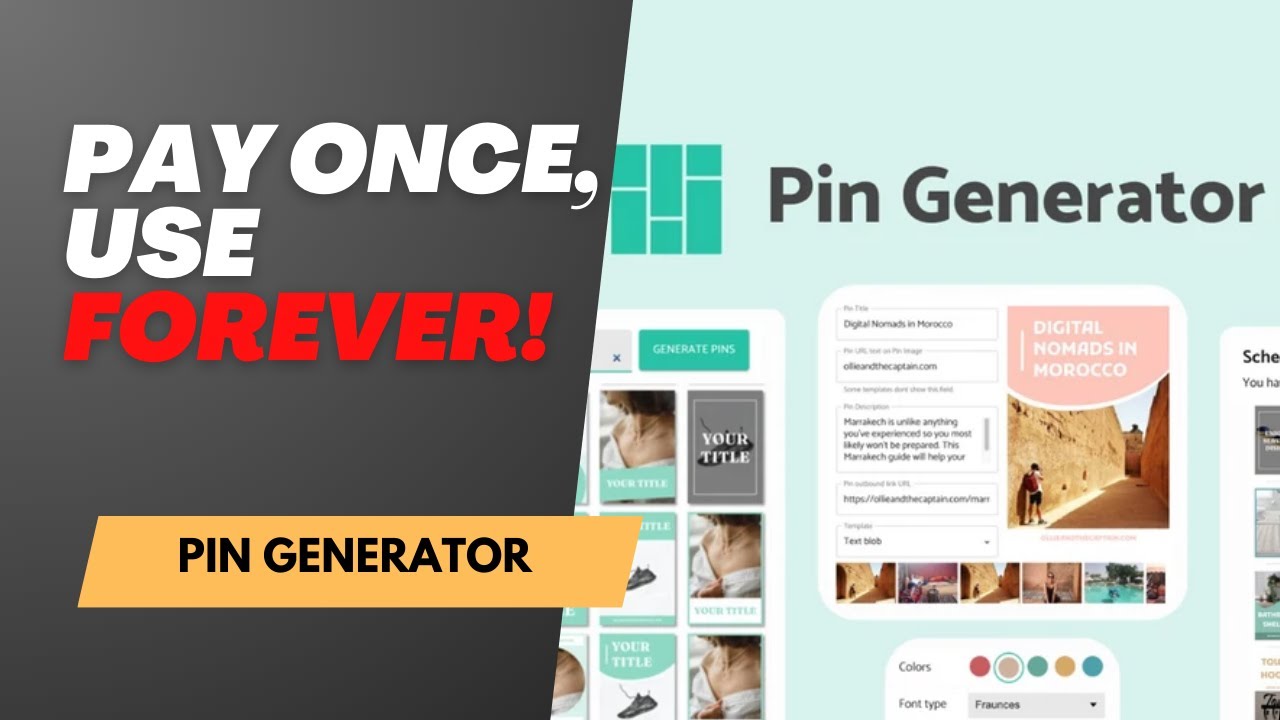 Pin Generator AppSumo Deal 🧷 Create Pinterest Pins in Seconds with AI ...