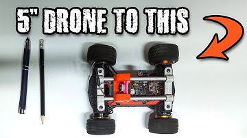 Convert 5" drone to a really (really) fun RC car. Intro and build video