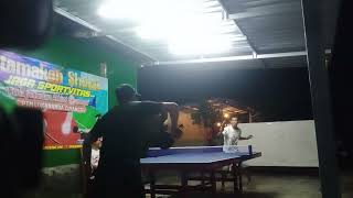 Pertandingan Tenis Meja ms wawan vs ms Teguh di PTM Lokananda