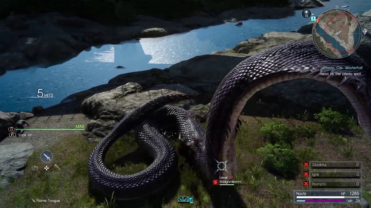 Midgardsormr Fight Final Fantasy XV