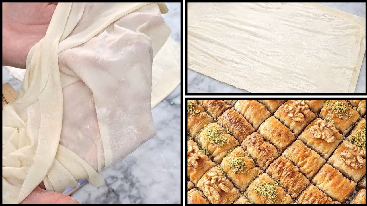 Pate filo maison عجينة الفيلو المنزلية و بقلاوة تركية #baklava #turkishfood