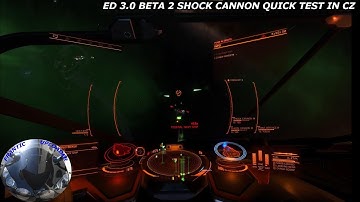 ED 3.0 Beta 2 Shock Cannons on a Python in a CZ.