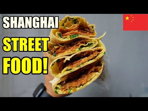 Shanghai Street Food Tour | JianBing - Chinese Breakfast Crepe