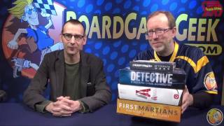 Portal Games: First Martians, Alien Artifacts, Detective — previews at GAMA Trade Show 2017