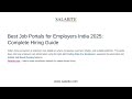 Best Job Portals for Employers India 2025 Complete Hiring Guide