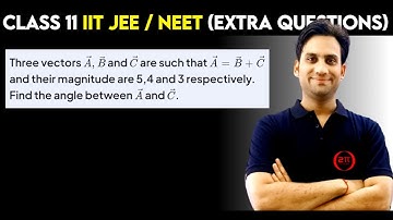Three vectors A, B and C are such that A = B + C and their magnitude are 5, 4 and 3 respectively.