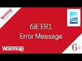 6iE Smart Thermostat ER1 Message 6iE Smart Thermostat ER1 Message