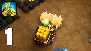 Idle Zombie Miner: Gold Tycoon - Zombie Mine Dig Deep - Part 1 - Gameplay Walkthrough(iOS,Android)