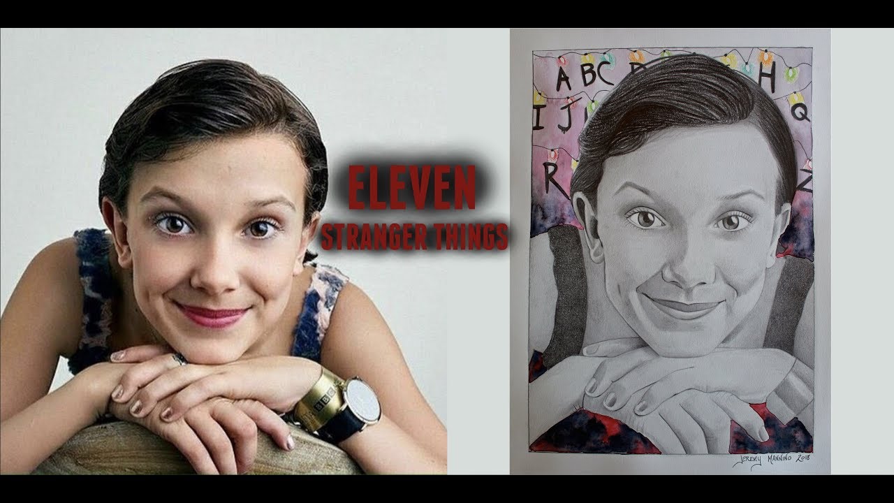 Drawing Millie Bobby Brown - YouTube