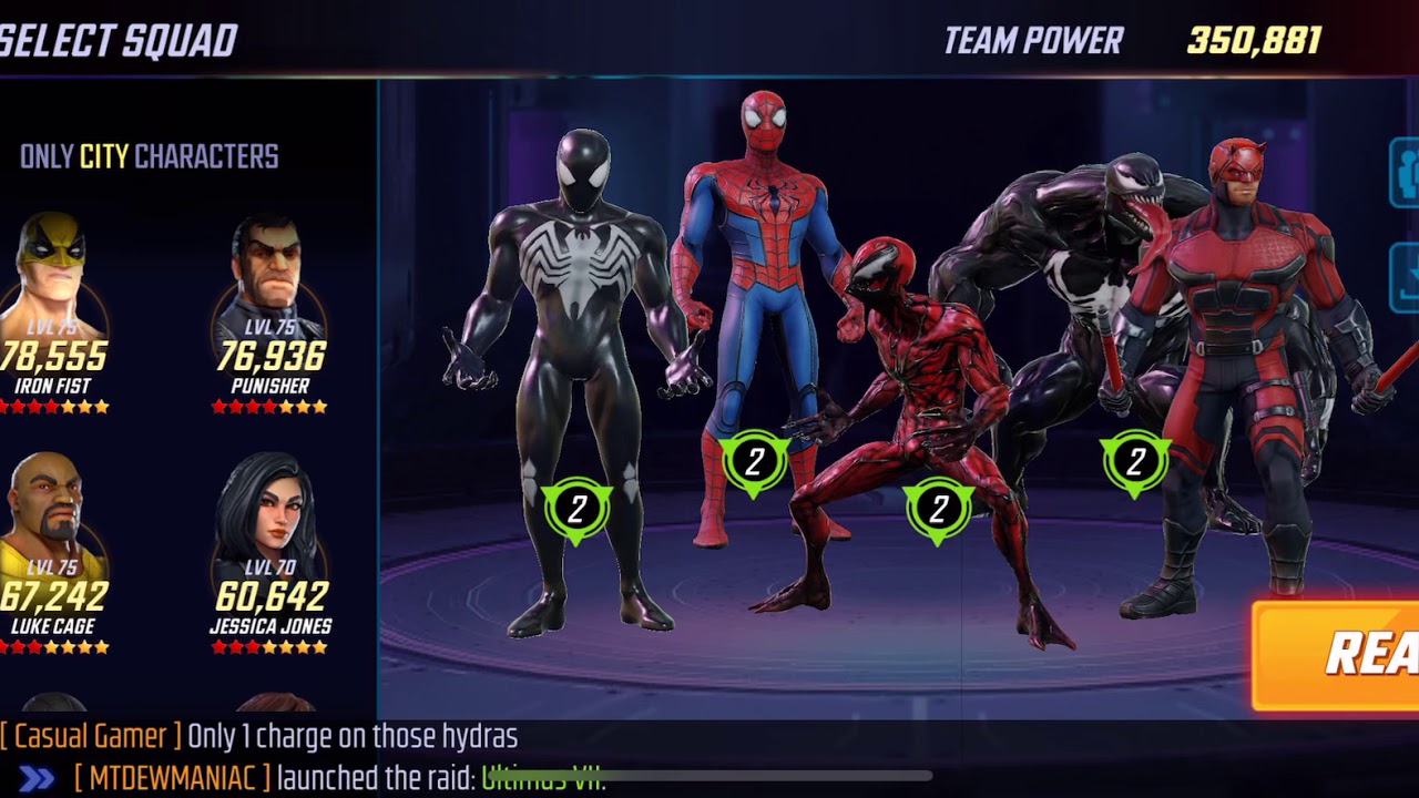 3 Star Gold Rush Tier 12 (MSF Marvel Strike Force) YouTube