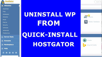 How to Uninstall WordPress From Quick WordPress Installer in HostGator