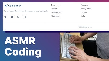 ASMR Programming - Responsive Footer Coding - No Talking