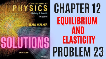 Halliday resnick chapter 12 problem 23 solution | Fundamentals of physics 10e solutions