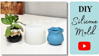 How To Make Your Own Silicone Mold - DIY Silicone Mold for Planters or Candle Containers