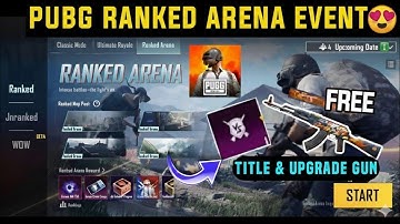 Upcoming Ranked Arena Mode Pubg /Pubg 4.1 Update/ Ranked Arena Mode Date 📅