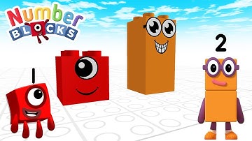 Making Numberblocks 1 and 2 Draw Bricks