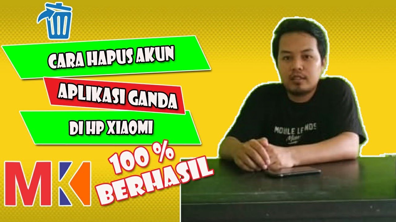 Cara Menghapus Akun Aplikasi Ganda HP Xiaomi - YouTube