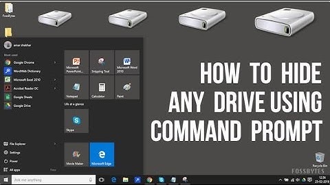 how to hide and unhide drives in windows using command prompt......