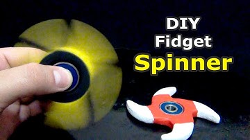 DIY Paper Clay Fidget Spinner | How to make a fidget spinner of any shape