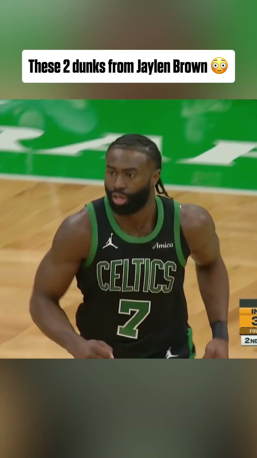 Jaylen Brown with 2 HUGE slams ?