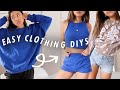 cute easy ways to upcycle your clothes! | diy + thrift flip