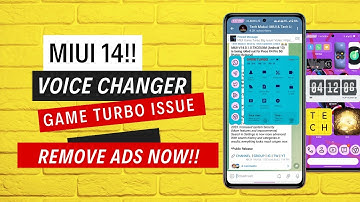 MIUI 14 Voice Changer, Sidebar Biggest Issue! Remove Ads from MIUI Game Turbo! 💯💯