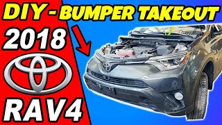DIY 2016 - 2017 - 2018 Toyota RAV4 Front Bumper Takeout / Removal - Any Bumper Takeout