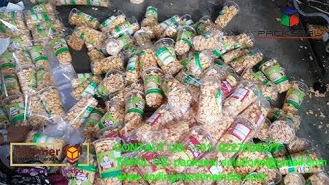 FULLY AUTOMATIC POPCORN GLASS PACKING MACHINE