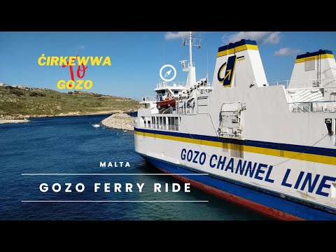 Malta Gozo Ferry Ride | Ċirkewwa to Gozo Mġarr Harbour | Terminal, Tickets & view| 4K