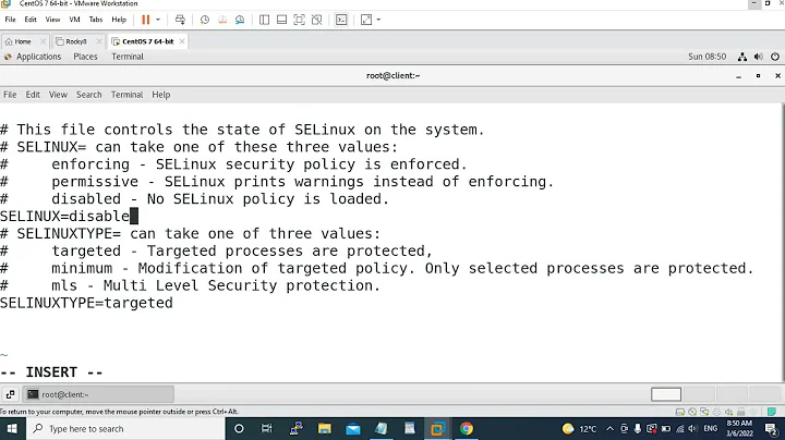 #How to disable/enable  SELinux in Centos/Redhat/RockyLinux  #Check description