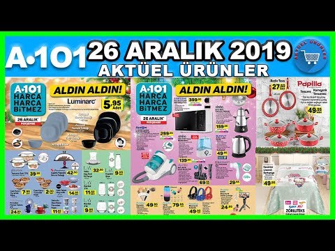 A101 26 ARALIK 2019 PERŞEMBE KATALOG | A101 KAMPANYALARI | A101 AKTÜEL ÜRÜNLERİ | A101 İNDİRİM