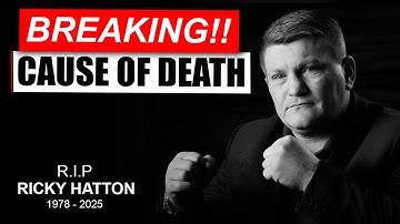 Ricky Hatton Died by Suicide - R.I.P
