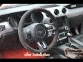 MEWANT ---- Black Alcantara Steering Wheel Cover for Ford Mustang 2015-2023