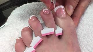 French For Toes Nail Youtube Amy Huynh