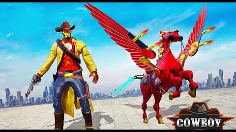 Flying Horse Robot Hero Part-1 | Rescue City Cowboy Robot Android GamePlay | By Game Crazy