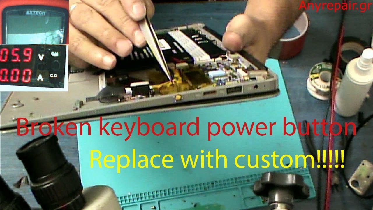 Notebook keyboard power button broken Fixed YouTube