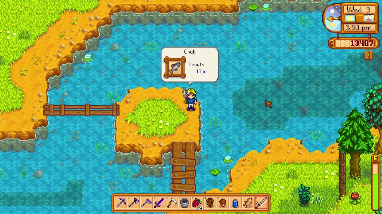 How to fish a CHUB - Stardew Valley