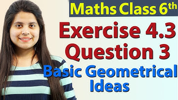 Q 3 - Ex 4.3 - Basic Geometrical Ideas - Chapter 4 - Class 6th NCERT Maths