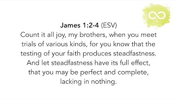 SCRIPTURE MEMORY SONG | James 1:2-4