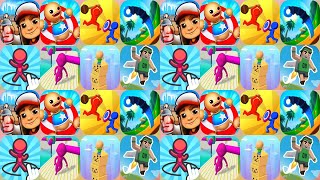 Subway Surf, Kick The Buddy, Move Stop Move, Flippy Knife, Draw Defence, Fun Race 3D, Cube Surfer screenshot 5
