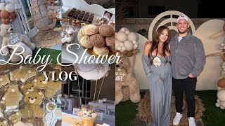 Baby Shower Vlog | HUSBAND GETS EMOTIONAL! 🥺