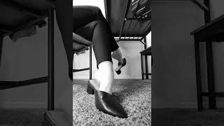 Pointed Toe Mules Heel Slippers Dangling