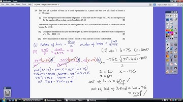 16) OCR FSMQ Additional Maths - 6 June 2016 Q13