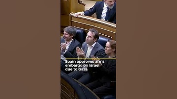 Spain approves arms embargo on Israel due to Gaza genocide | AJ #shorts