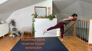 Modified band reverse hyperextension